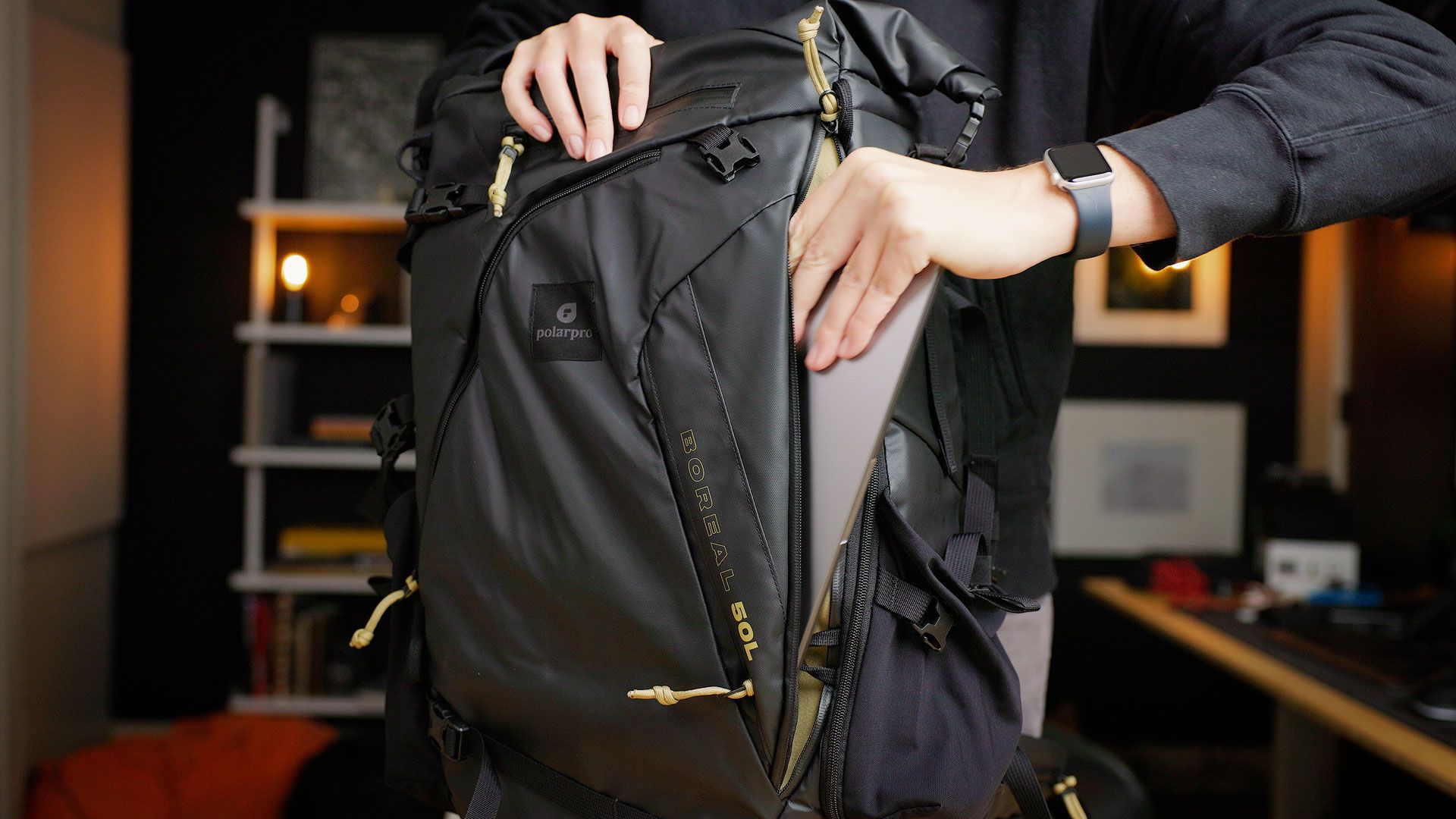 Boreal side front pocket can also hold a laptop