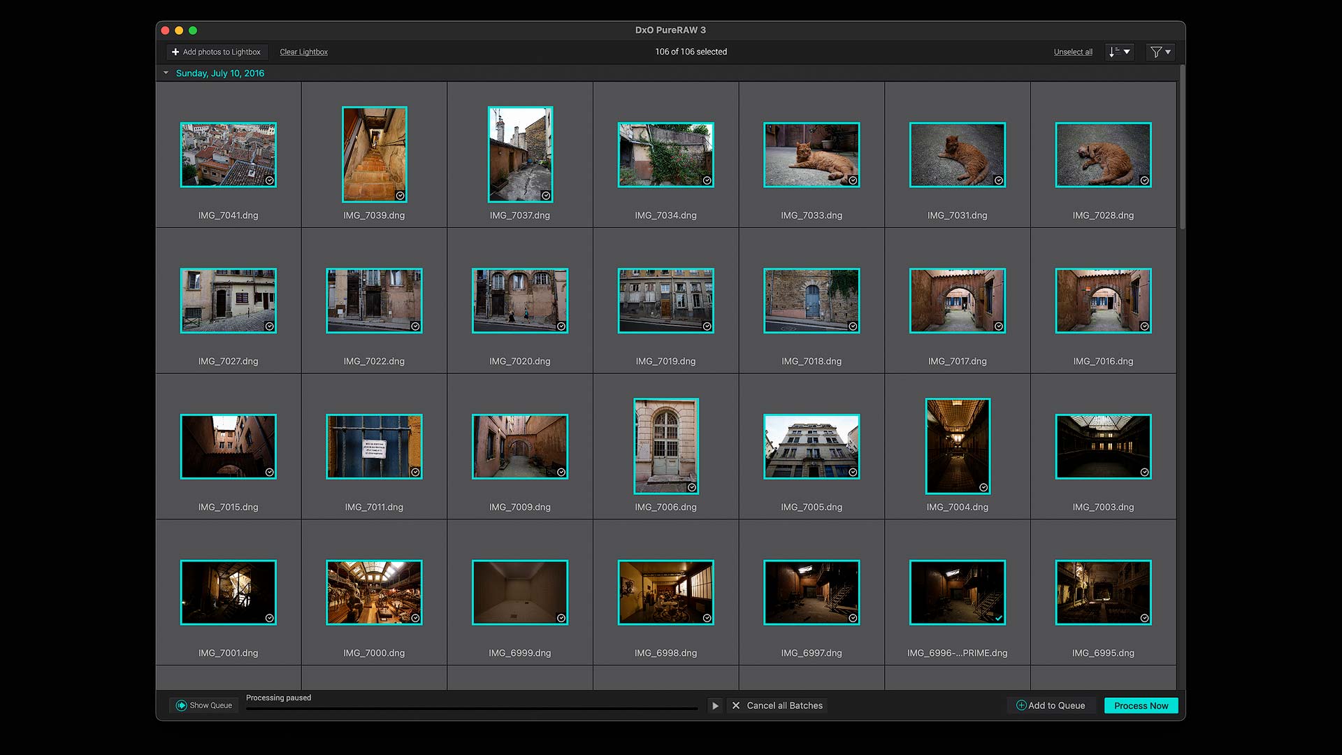 DxO PureRaw 3 lightbox view