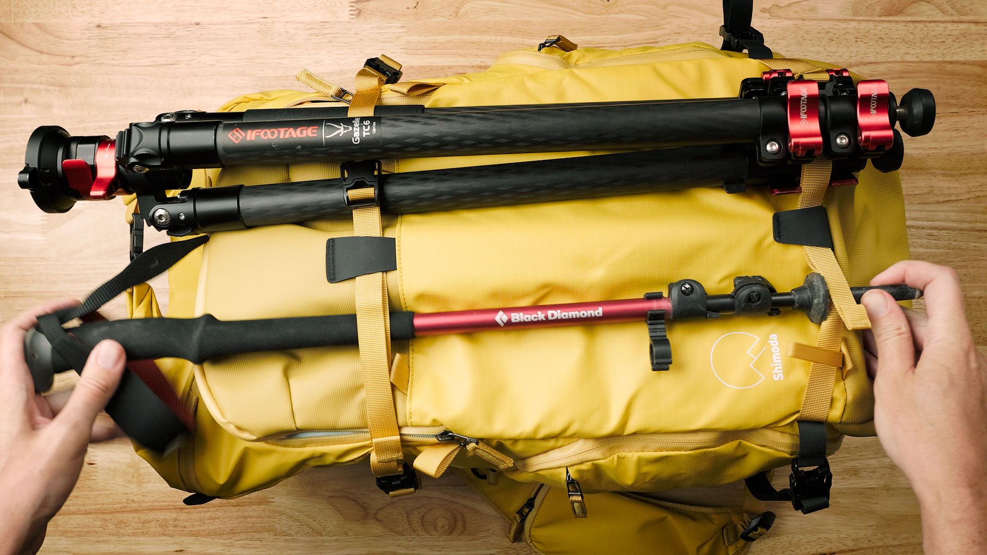 Dual front straps on the Shimoda Action X V2