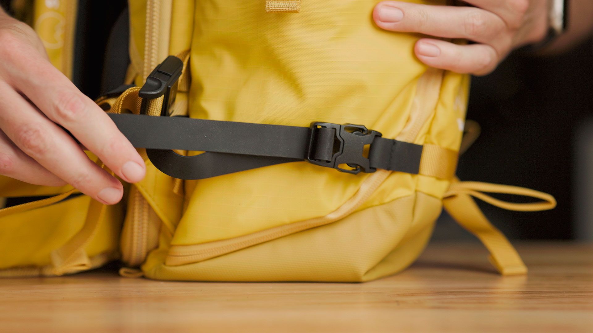 TPU strap at bottom of Shimoda Action X V2