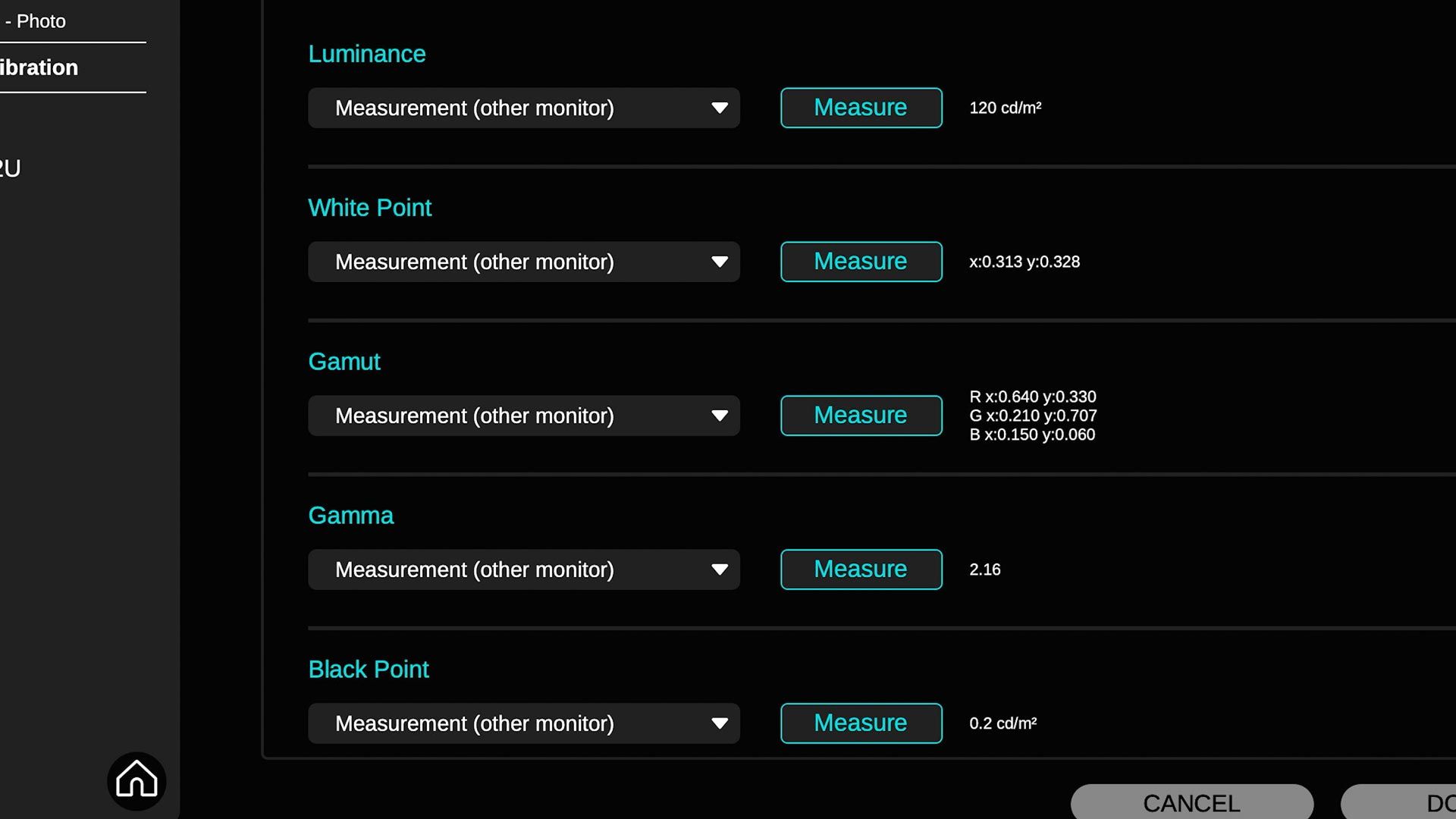 Measuring second display for calibration in Palette Master Ultimate