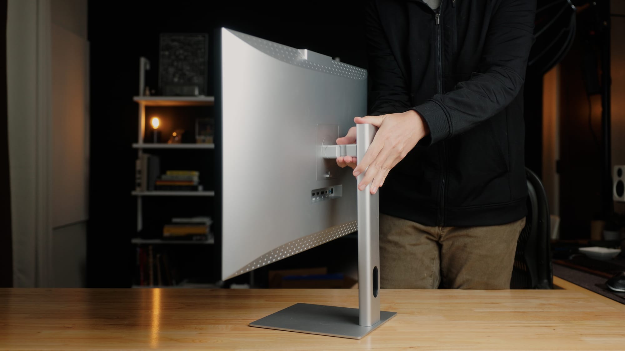 Height and tilt adjustable stand with the Clarity 32"