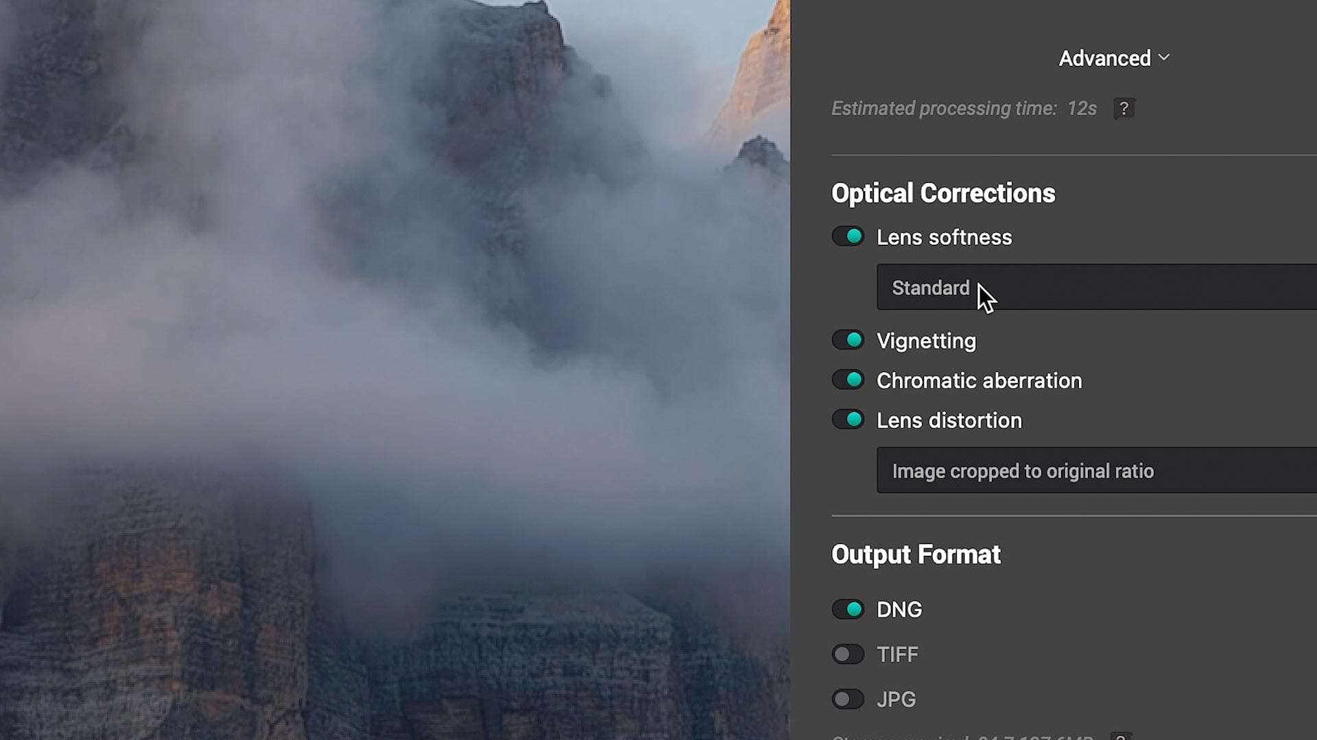 Lens softness option in PureRAW 4