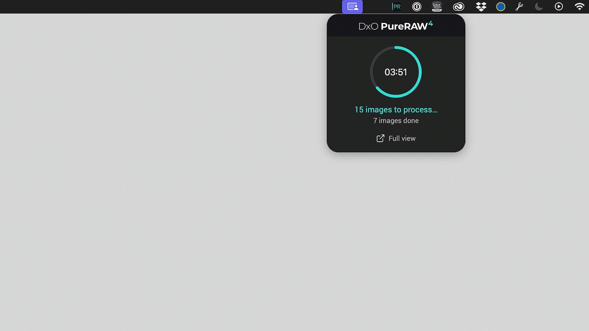 New batch processing widget in PureRAW 4