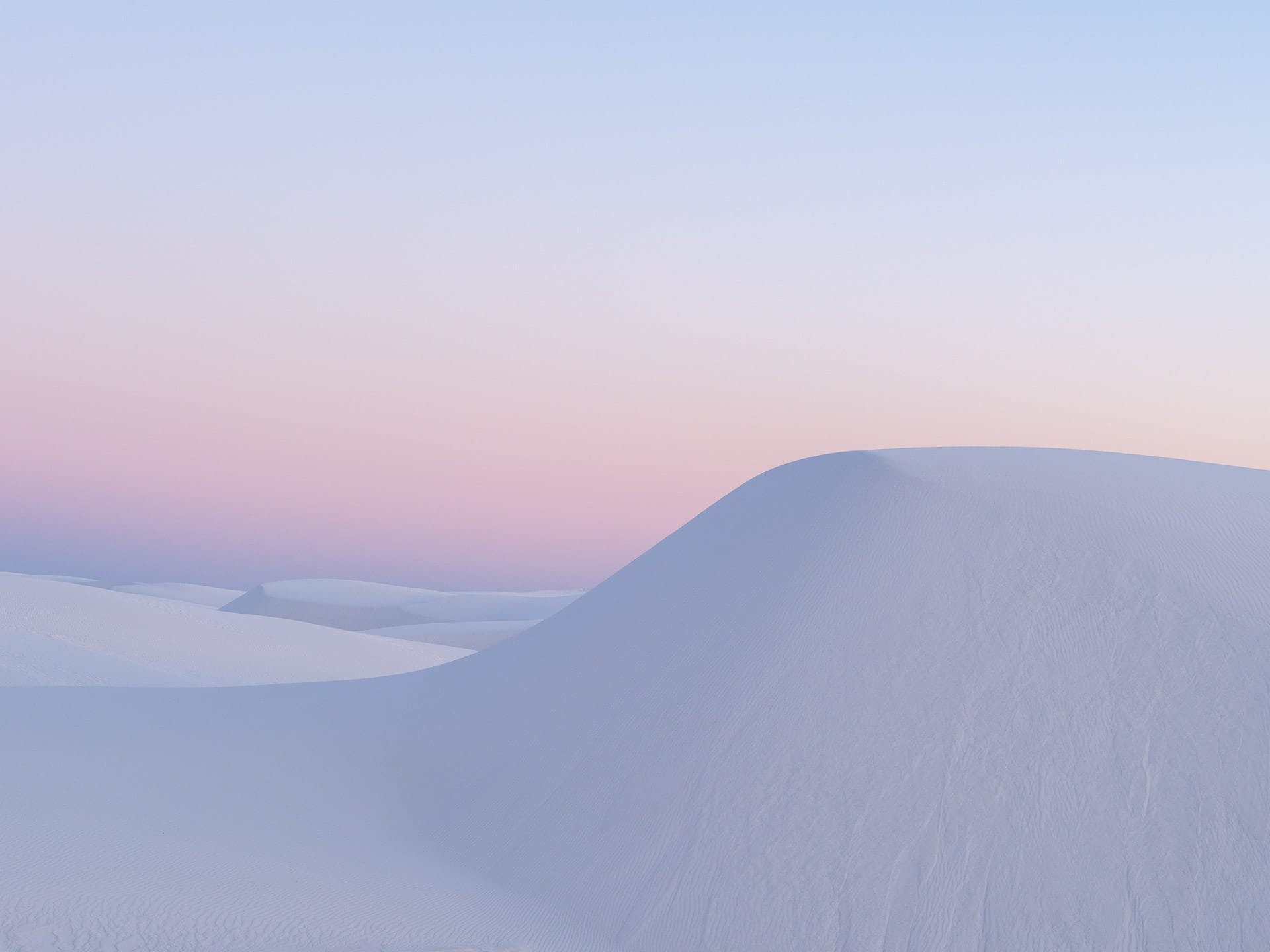 Pastel dunes at White Sands National Park