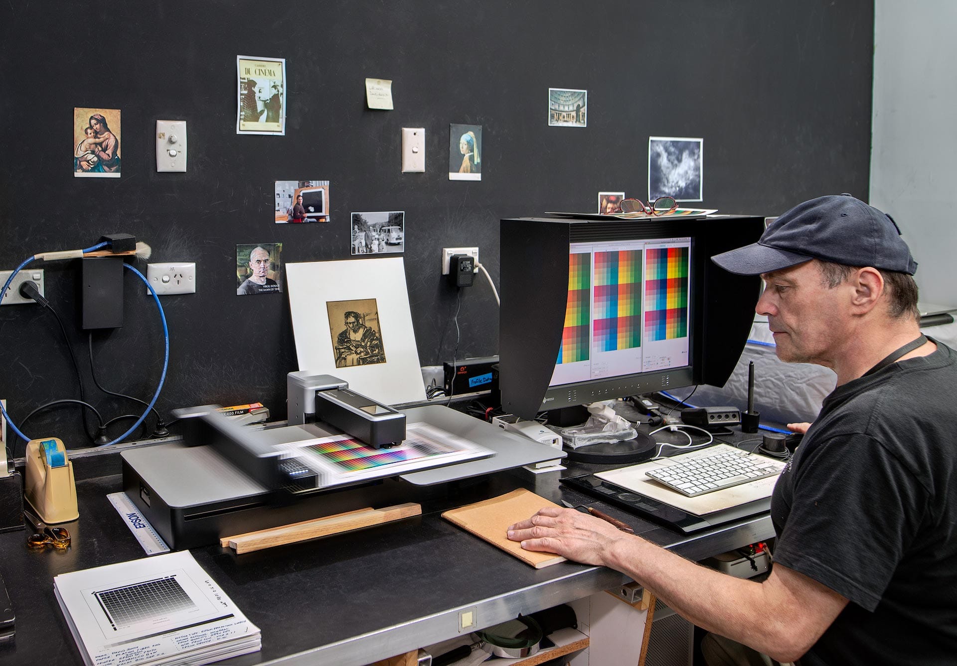 Les Walking scanning charts and creating ICC profiles