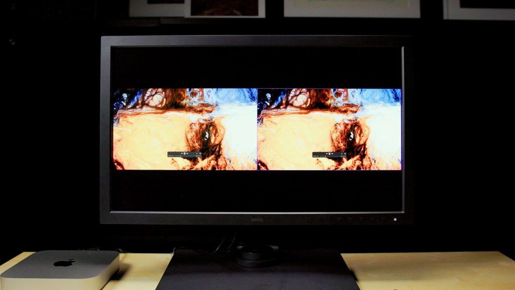 BenQ SW271C in GamutDuo Picture in Picture Mode