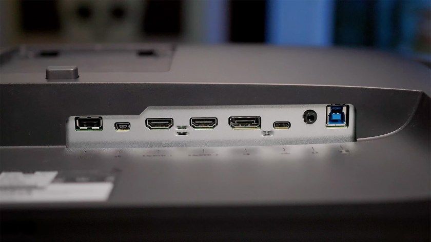 BenQ SW271C Rear Ports