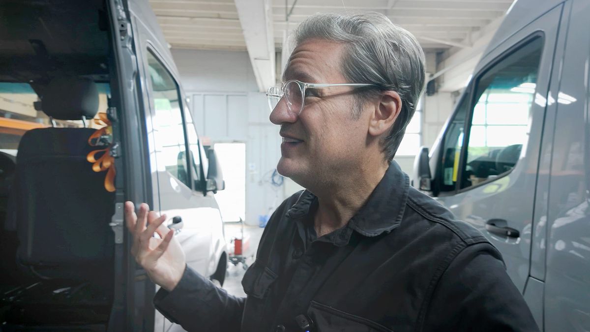 Seeing my new van for the first time