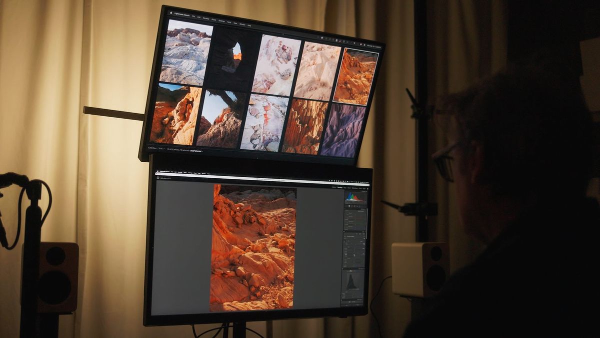 Editing photos on a second display in Adobe Lightroom Classic