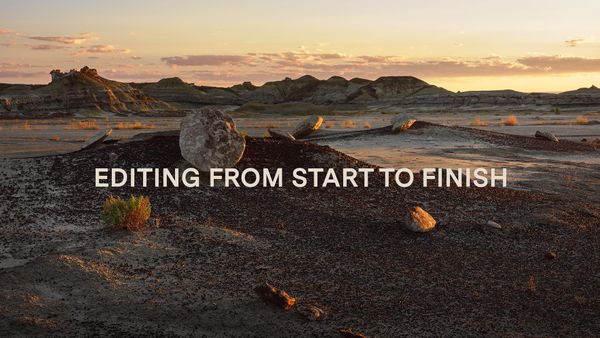 Editing a landscape image from start to finish