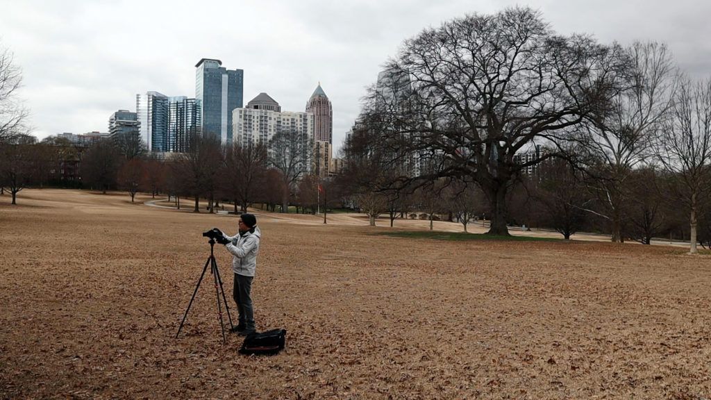 Setup for outdoor test