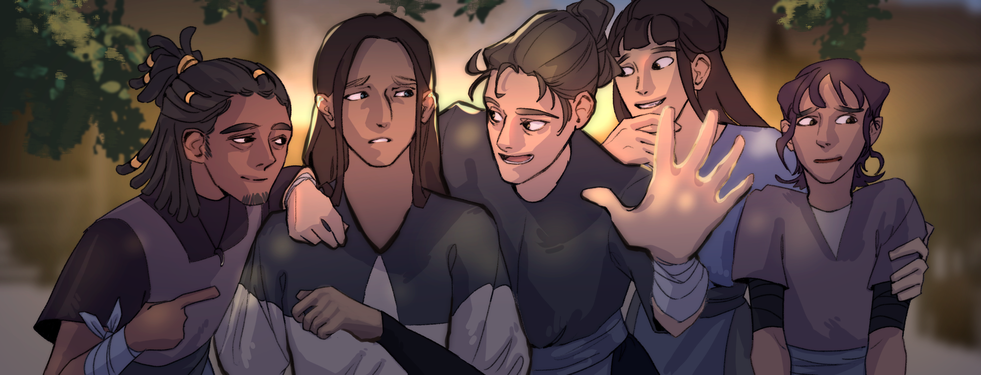 The wardens joking around with Kailani.