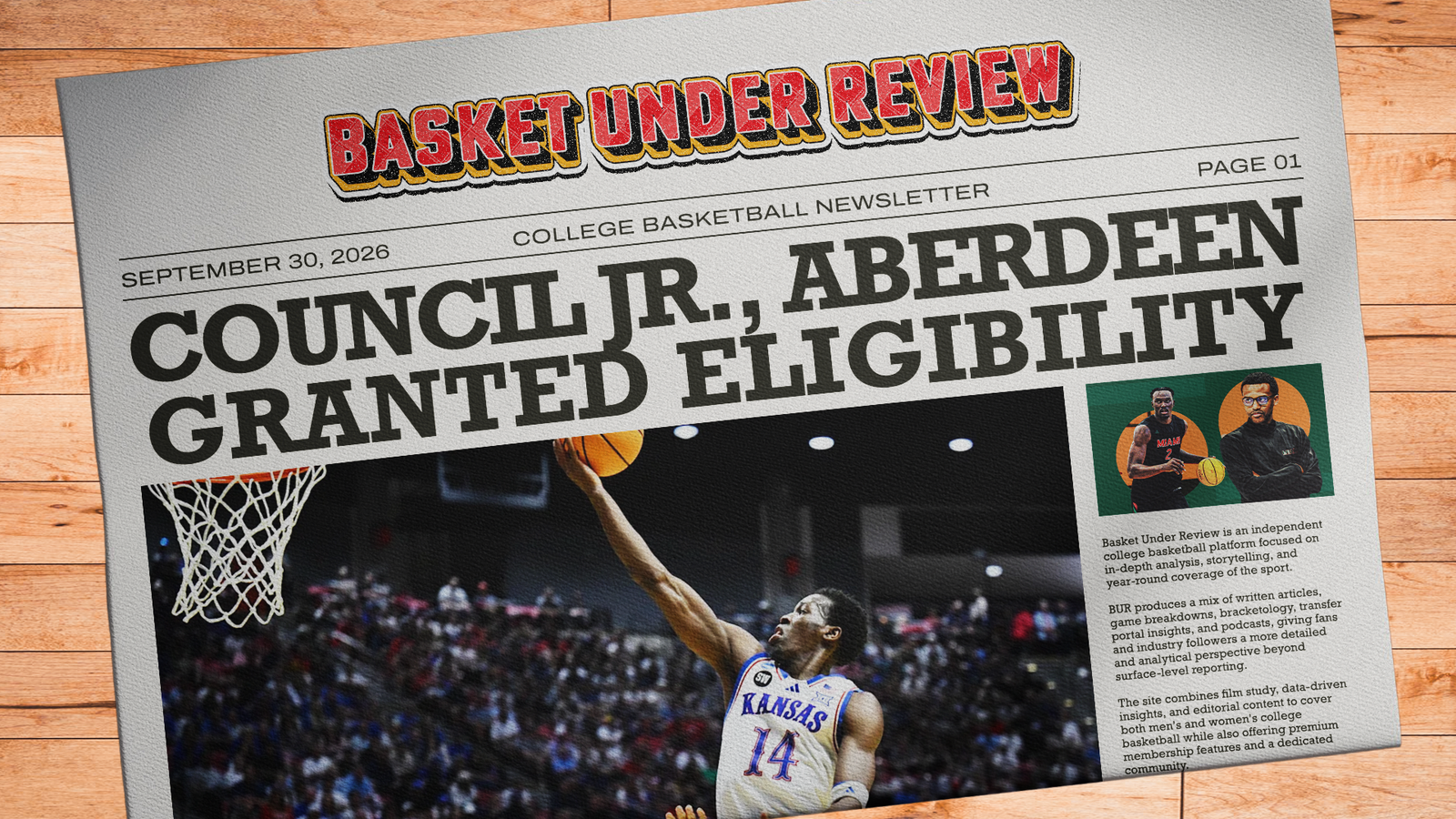 The Basket Under Review Newsletter - September 30, 2026 Post feature image