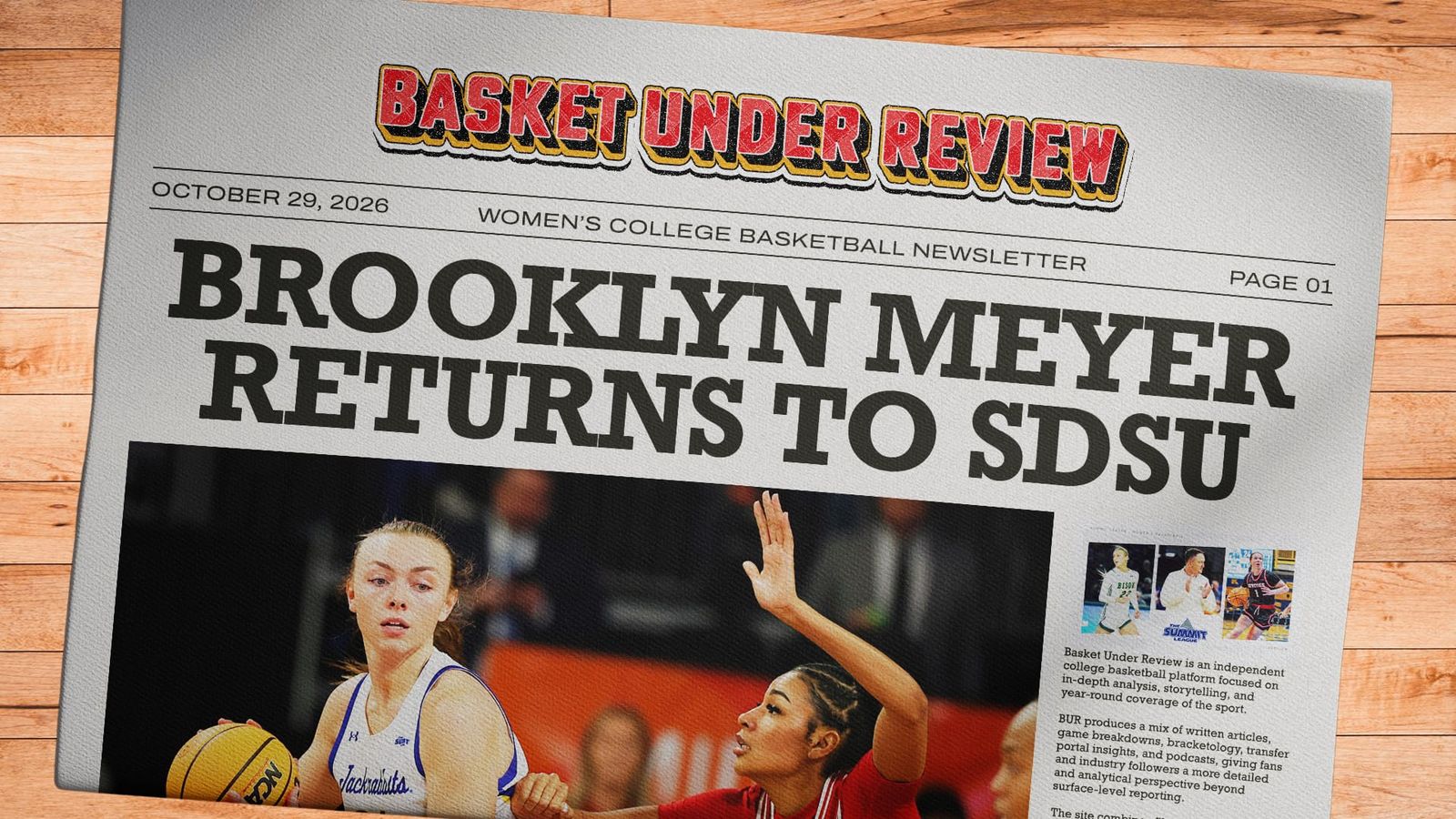 The Women's College Basketball Newsletter - October 29, 2026 Post feature image