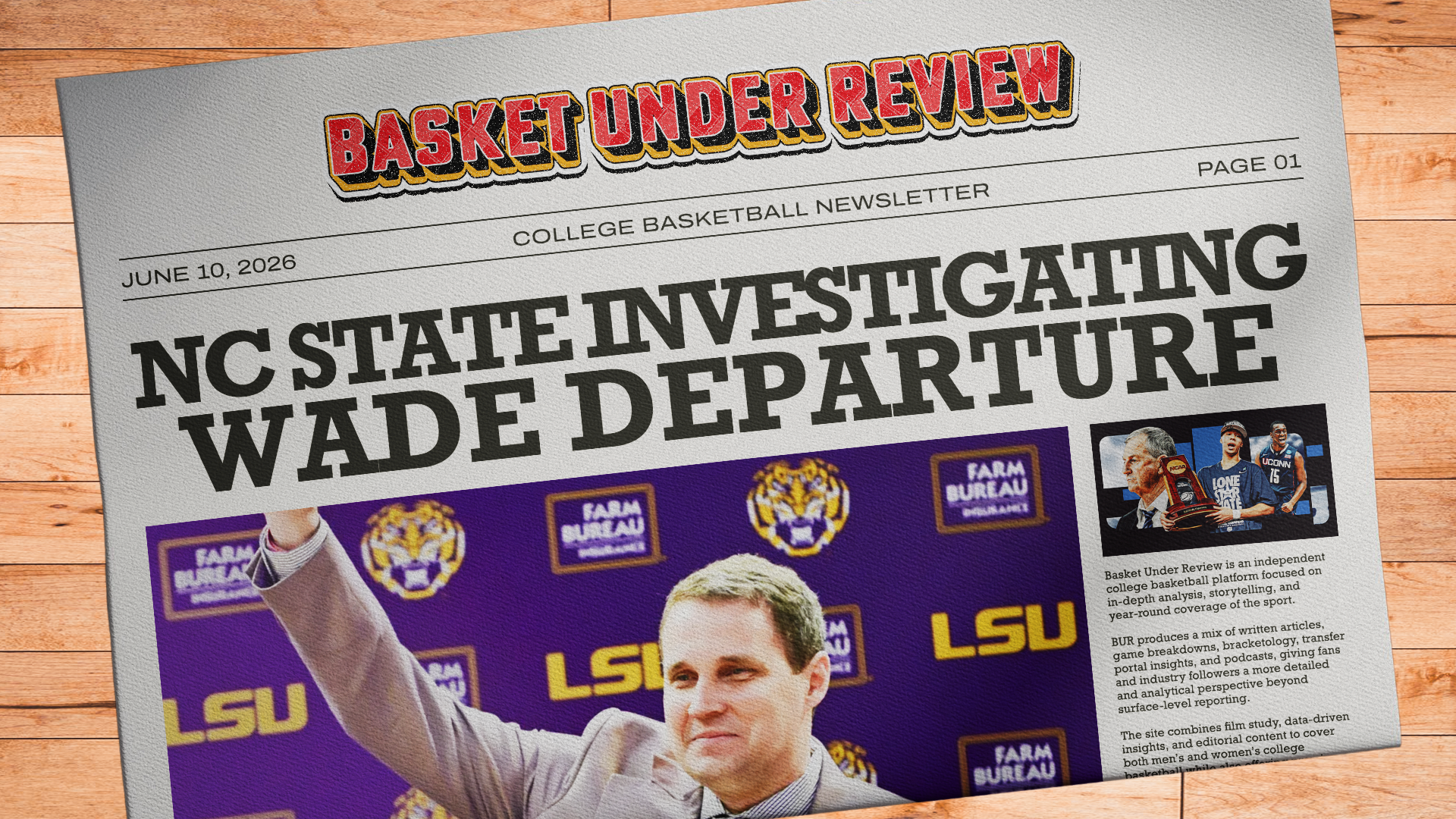 The Basket Under Review Newsletter - June 10, 2026 Post image