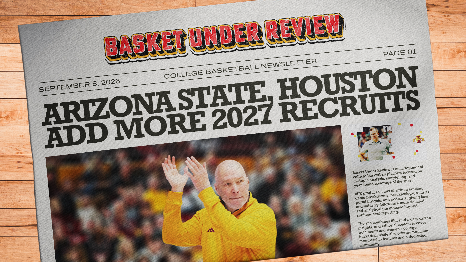 The Basket Under Review Newsletter - September 8, 2026 Post image