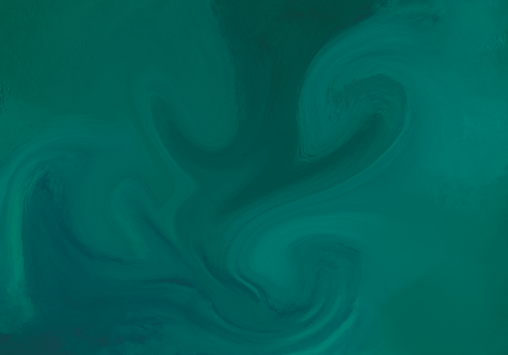 A soft, abstract teal-green background with flowing, organic shapes and gentle gradients that create a calming, watercolor-like texture with subtle variations in tone and opacity.