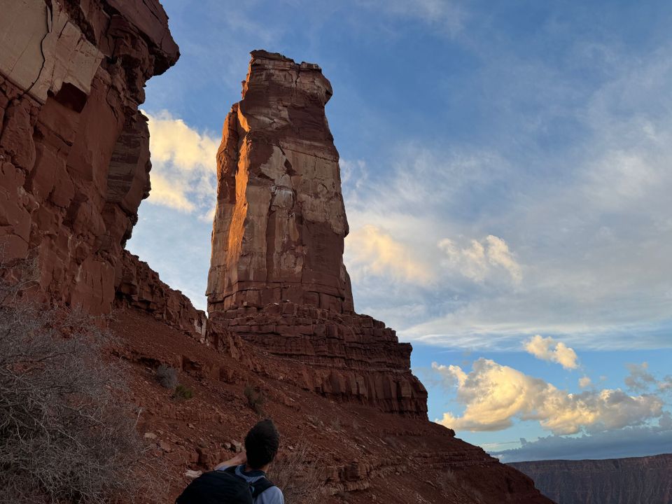 Climbing Castleton Tower, Utah