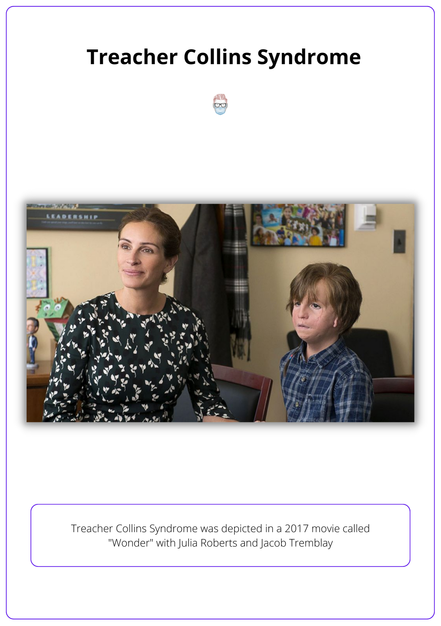 Treacher Collins syndrome example