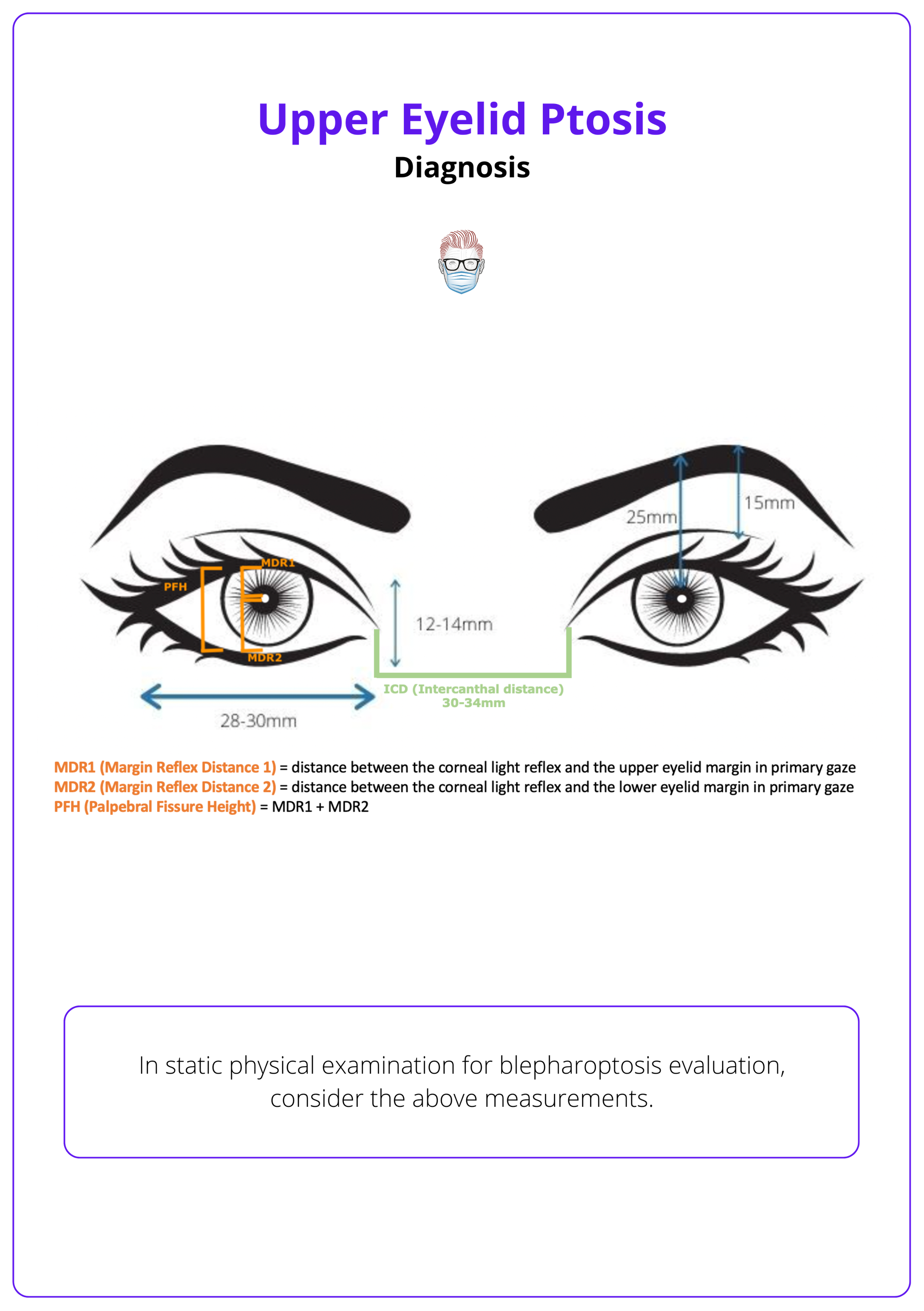 Normal eyelid measurements and important measures to consider