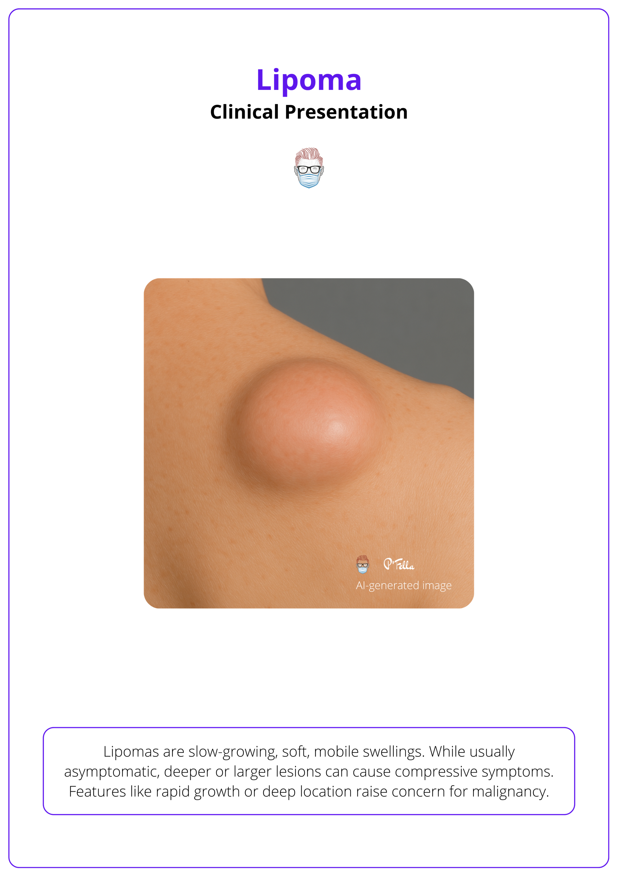 Clinical presentation of a lipoma