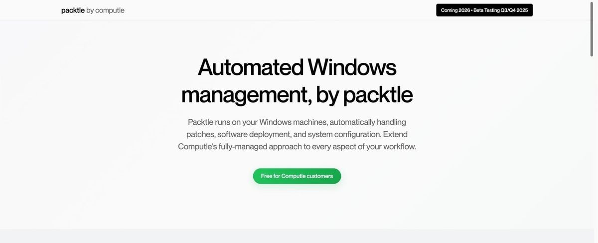 Introducing Packtle, by Computle: Our free Windows automation suite