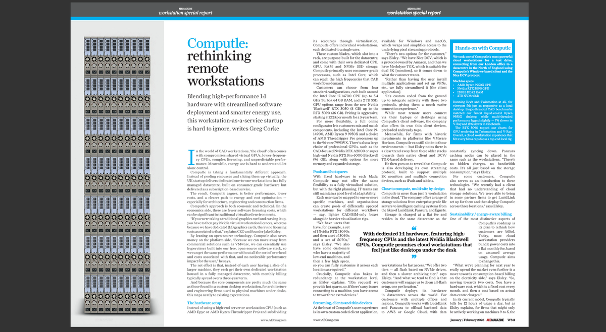 AEC Workstation Special Report 2026: Computle is "one to watch"