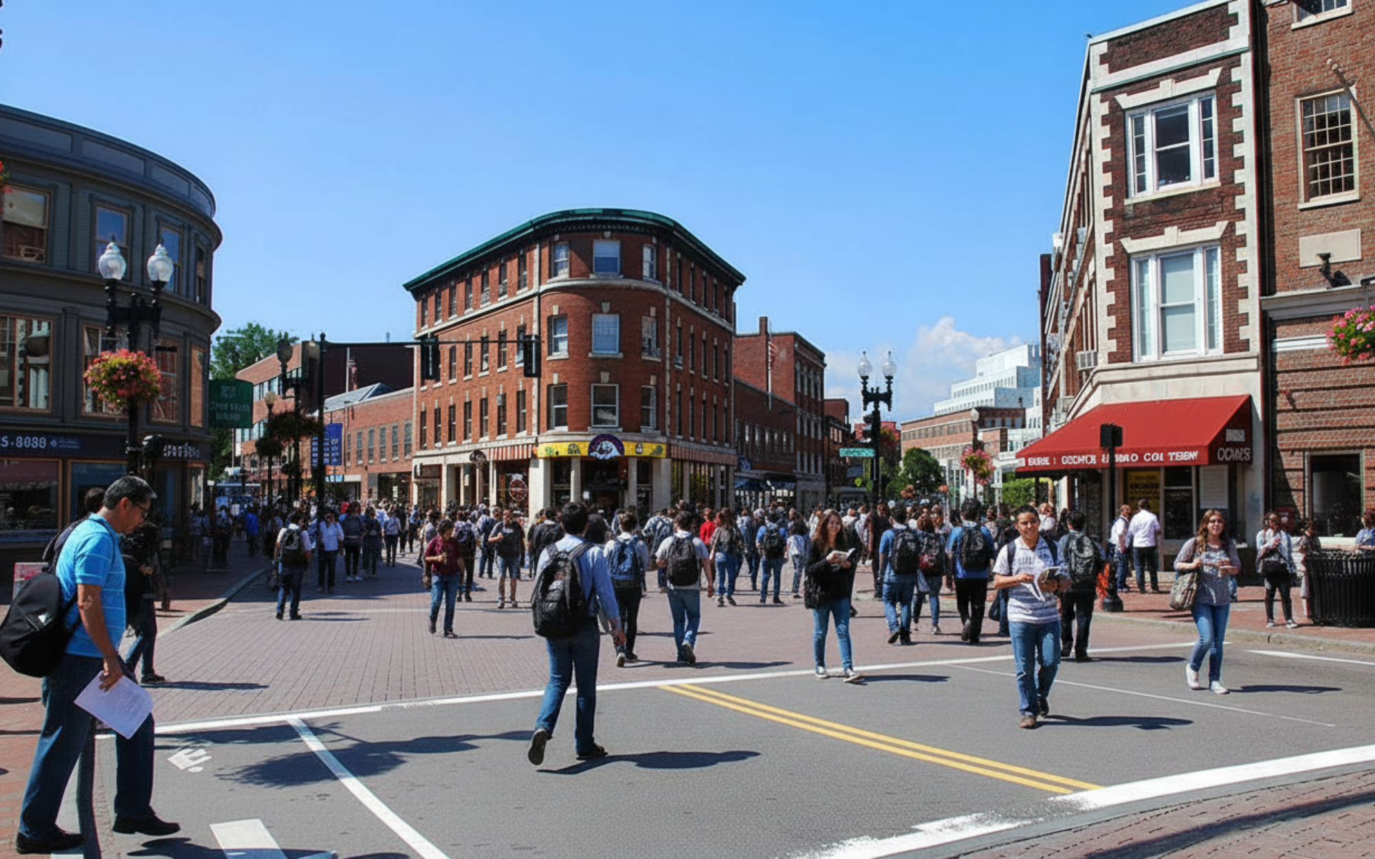 Harvard Square Cambridge apartments—near Harvard University with cafes, restaurants, and shops. A walkable, charming neighborhood with high demand and higher rent prices.