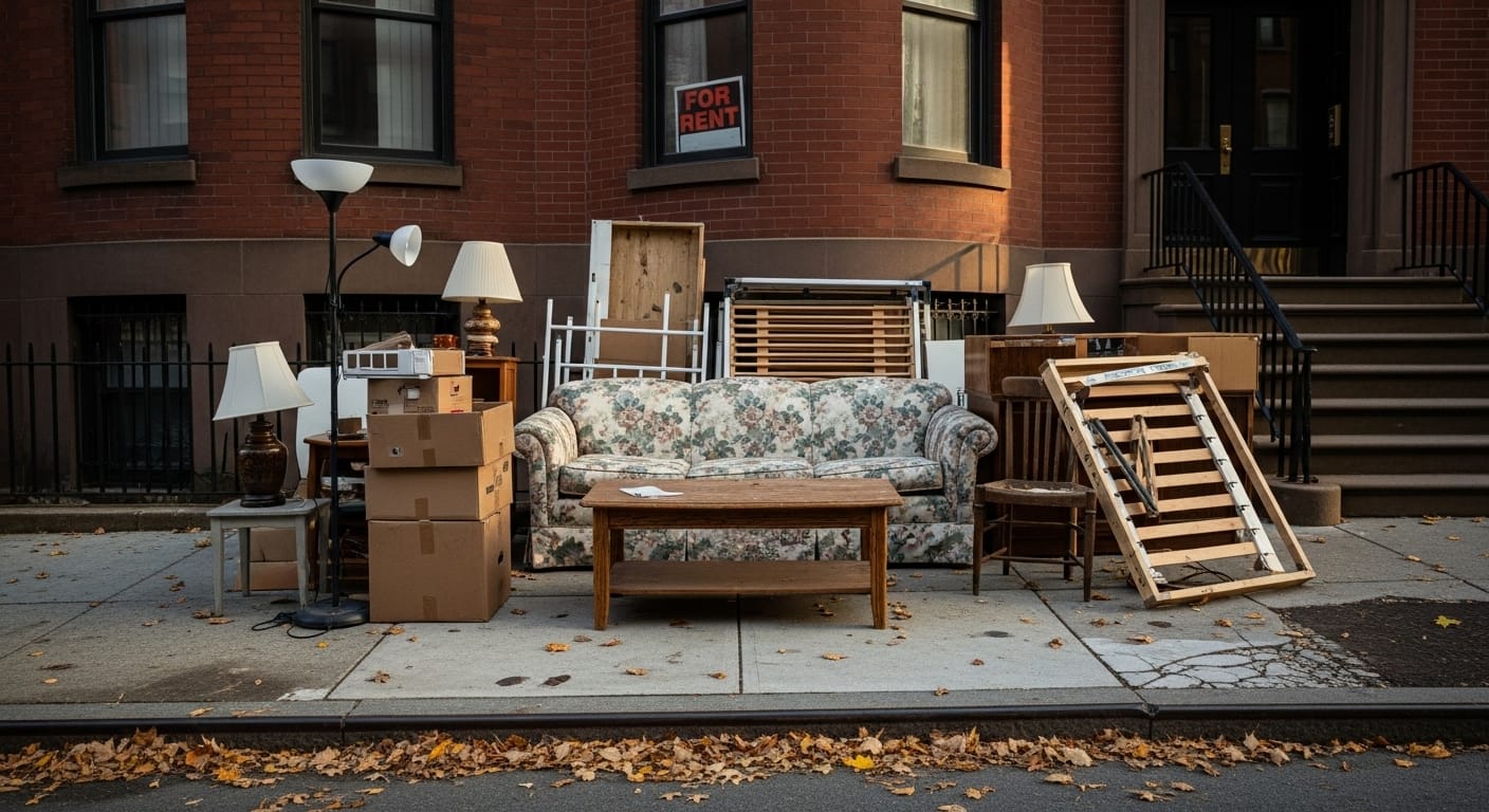 Allston Christmas in Boston, September 1st moving day with students, furniture, and lease turnovers.