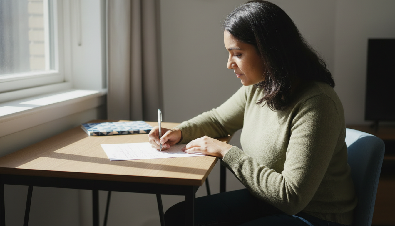 Renter writing a plain written request asking her Massachusetts landlord to explain a charge billed after the security deposit was returned