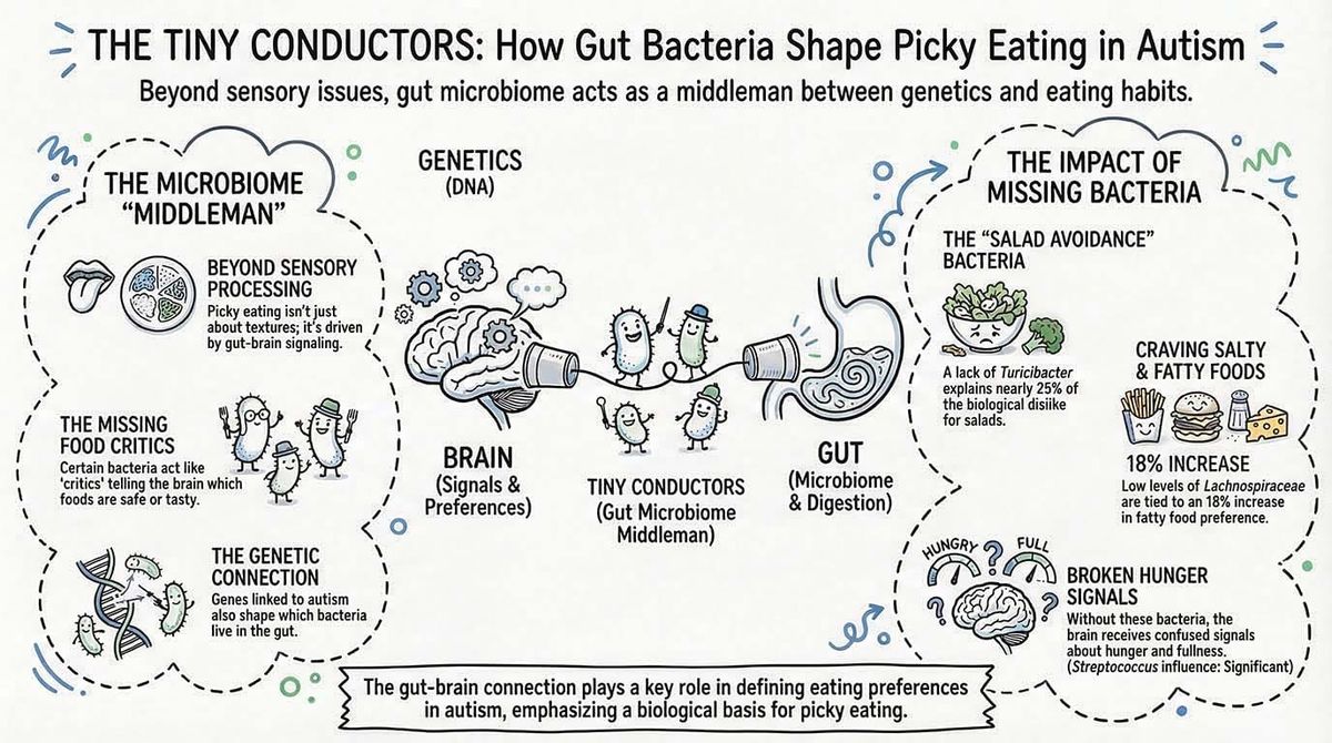 Warum autistische Kinder nur Frites essen: Das Mikrobiom-Geheimnis