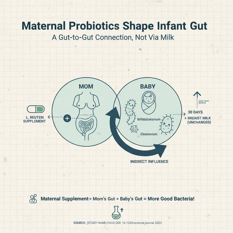 Lactobacillus reuteri in der Stillzeit: Wie mütterliche Probiotika das Darm-Mikrobiom des Neugeborenen formen