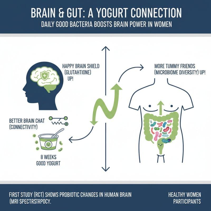 Probiotischer Joghurt und das Gehirn: Erste RCT-Belege für Hippocampus-Effekte