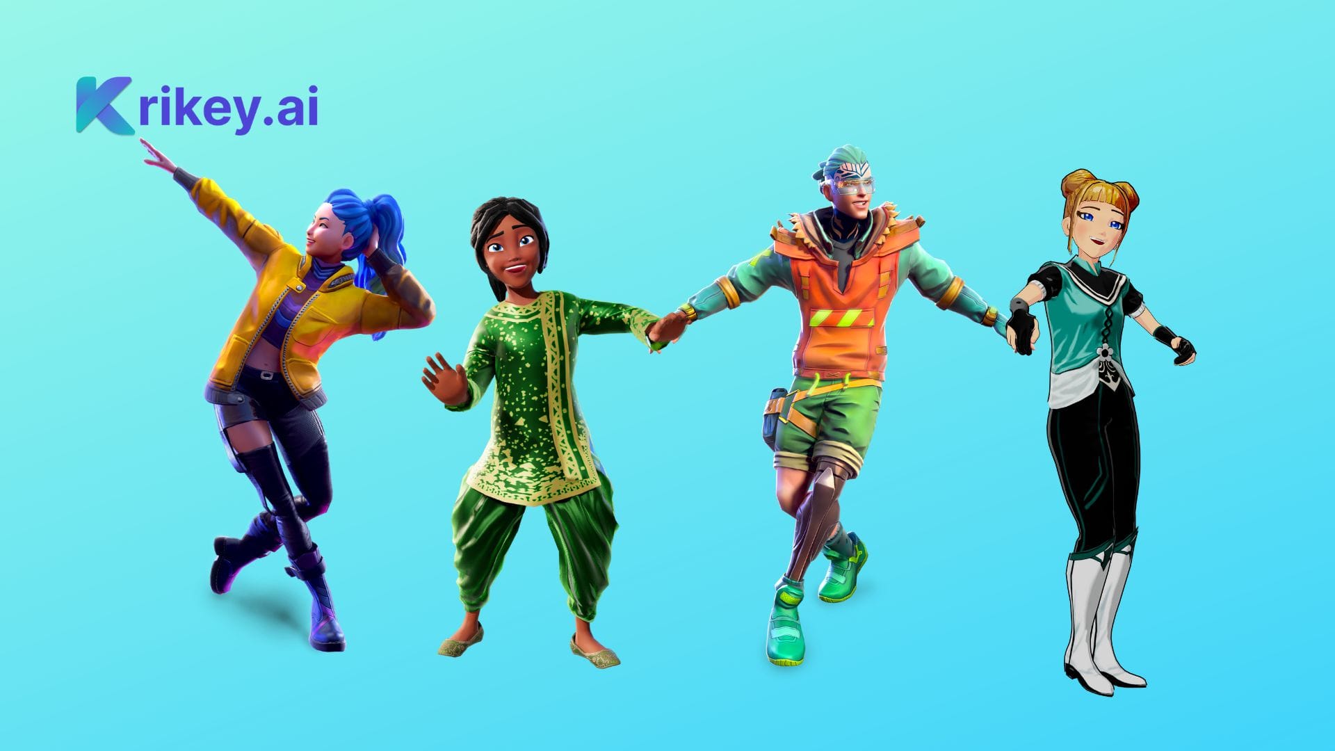 Krikey AI 비디오 편집기의 Ready Player Me VRChat Avatars Mixamo Animations 대안