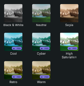Color Filters for Animation and 3D in Krikey AI Video editor 