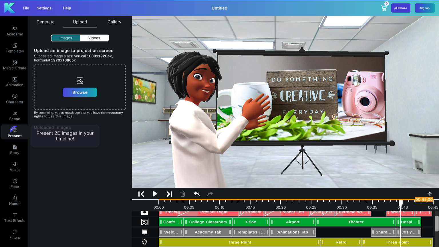 science lesson plans with animation in krikey ai video editor