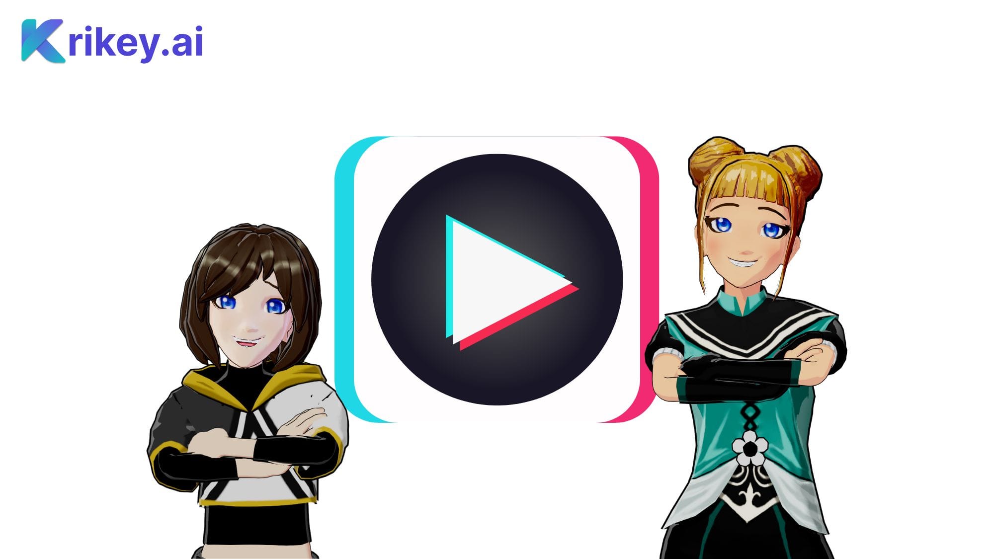 How to make a TikTok Template video anime style made with Krikey AI Animation video editor