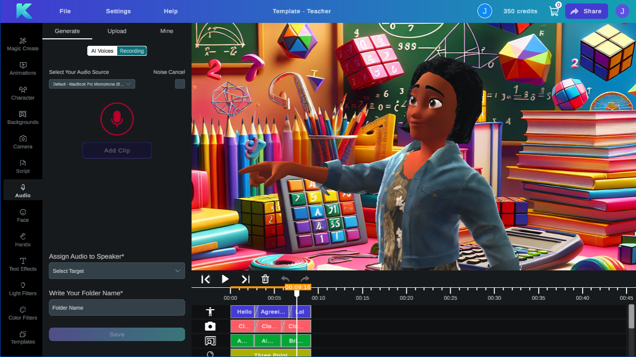 personalized learning plan for students with animation cartoon characters anime krikey ai