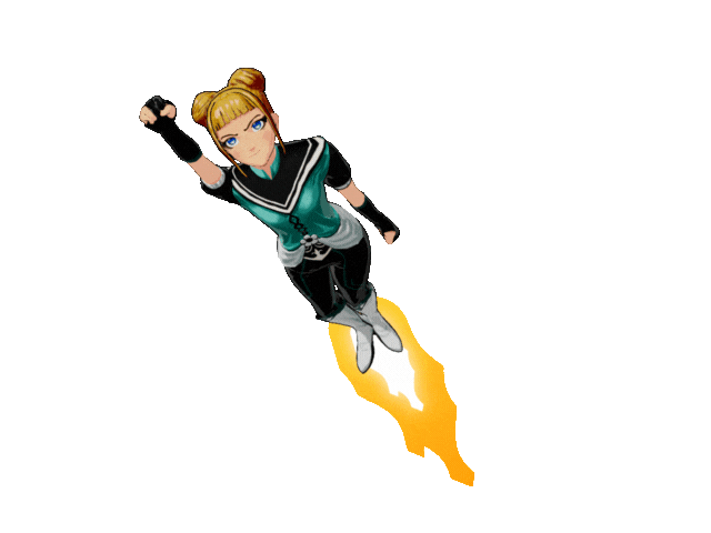 Free anime GIF download using Krikey AI tools for cartoon animator free animation software anime girl