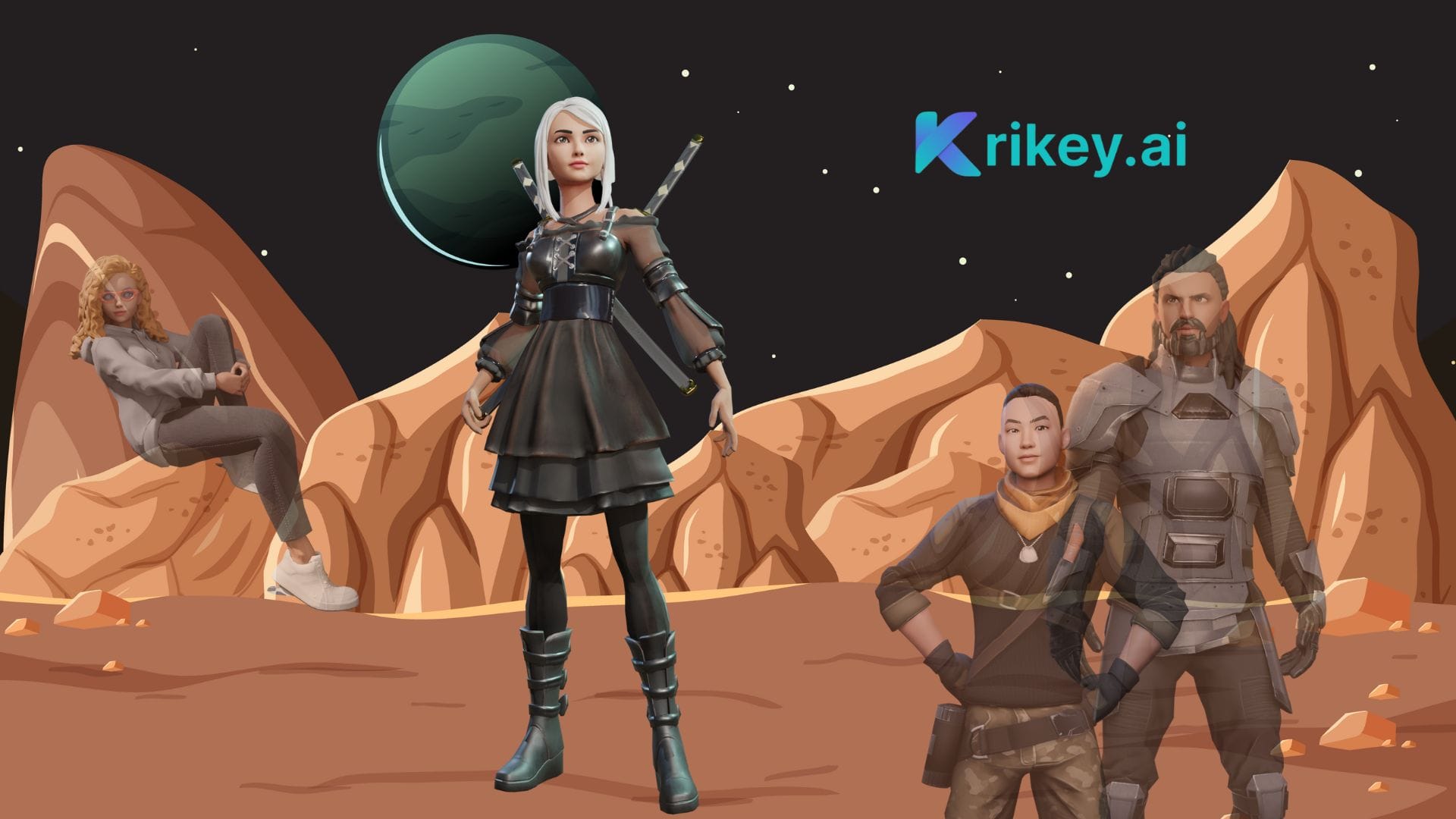 Create Space Movies and Space Movie Animation using Krikey AI Animation tools