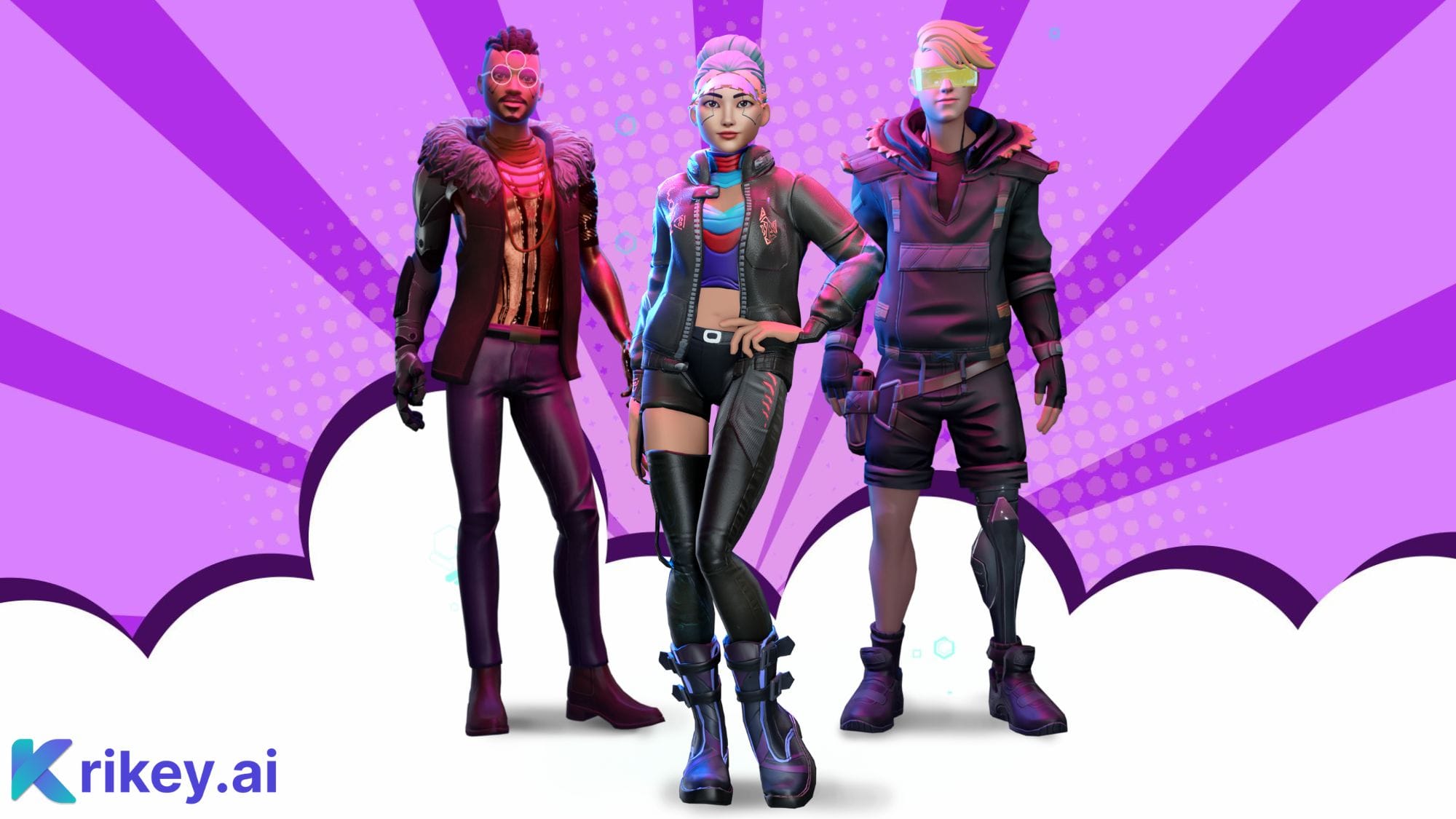 Cartoon Animator with Ready Player Me characters using animated facial expressions