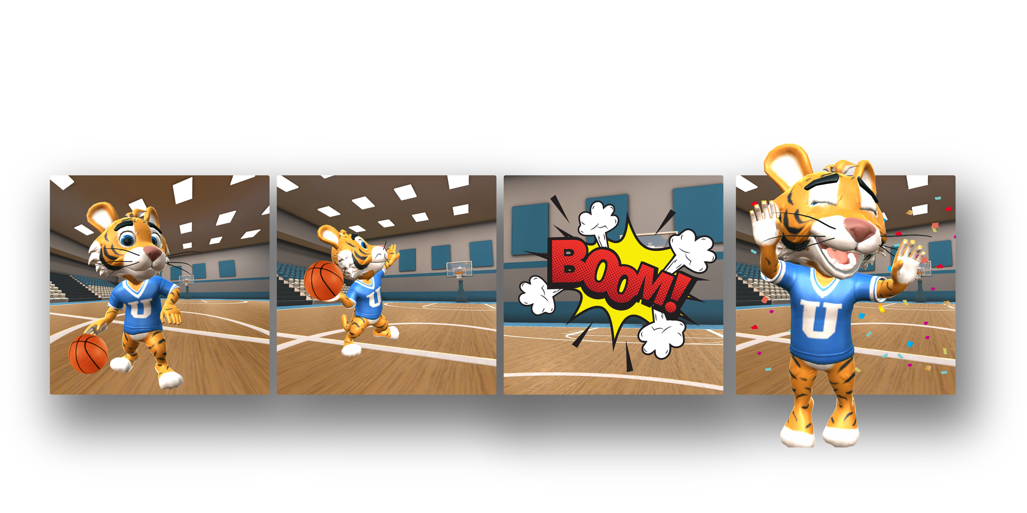 Animated storyboards with cartoon characters using Krikey AI Animation