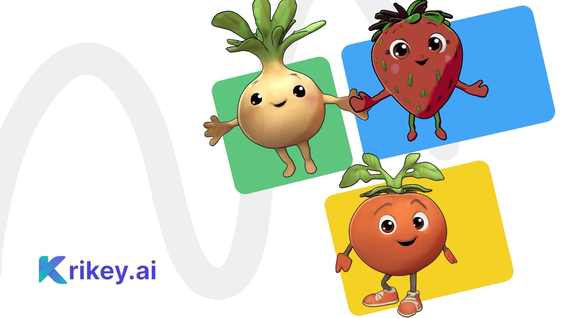 cute cartoon characters cartoon onion cartoon tomato cartoon strawberry ai animation veggie tales
