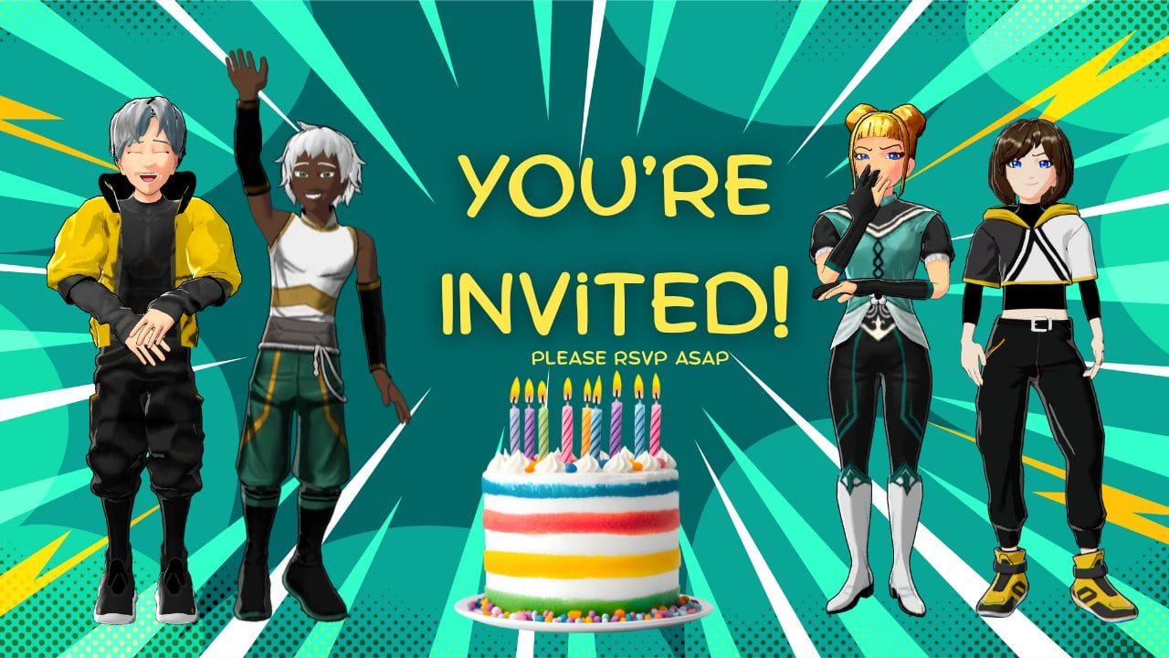 Turn video to anime animation for party Editable anime invitation templates Free anime invitation maker online