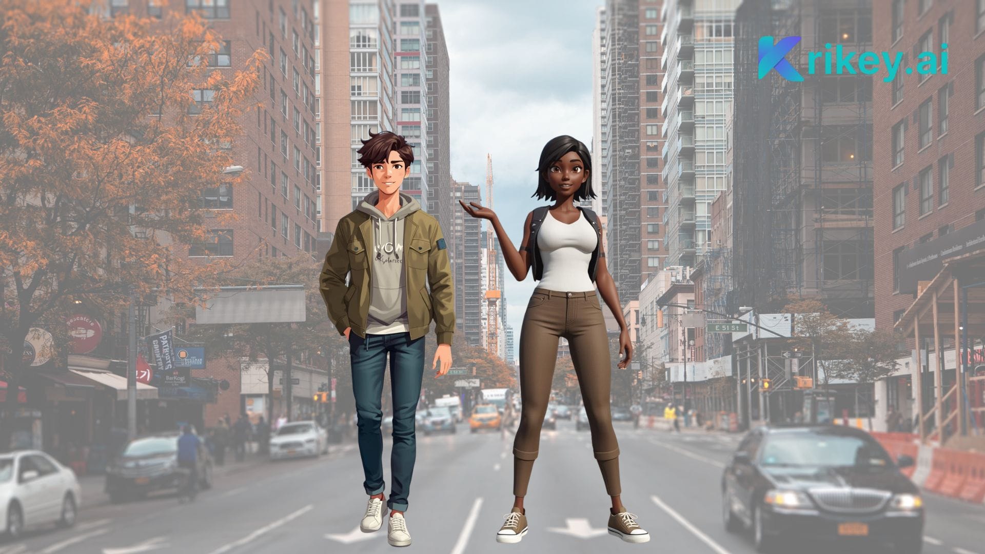 NPC characters standing on a city street to show what an NPC is and how they can be used