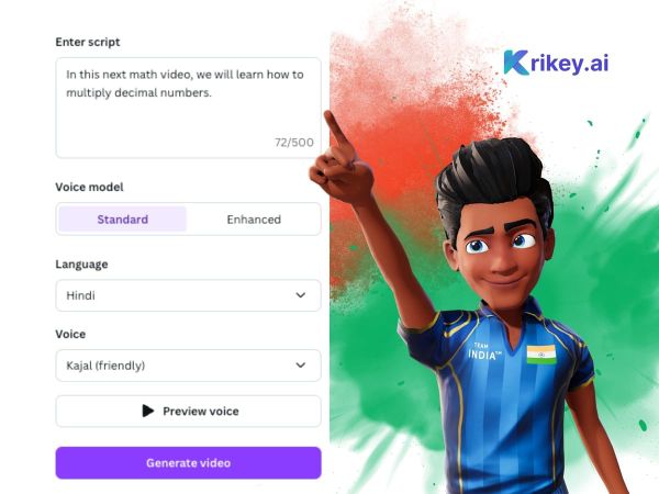 Cara nggunakake Aplikasi Animasi Krikey AI Canva