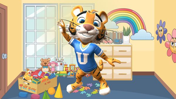 7th birthday invitation made with cute cartoon characters with krikey AI animation maker