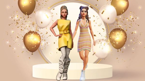 Engagement Party Invitations with talking cartoon characters made with Krikey AI Video editor