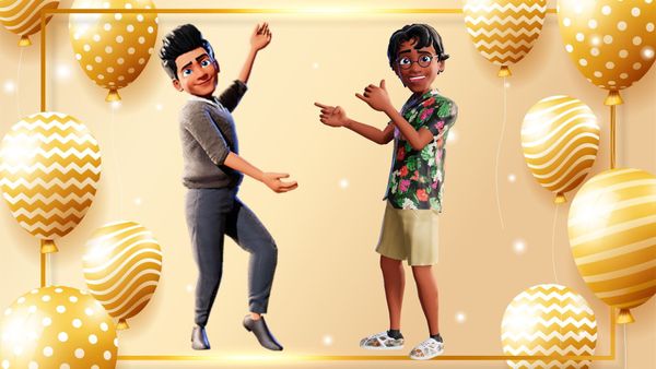 Gay Wedding invitations with talking avatars made with Krikey AI Animation maker